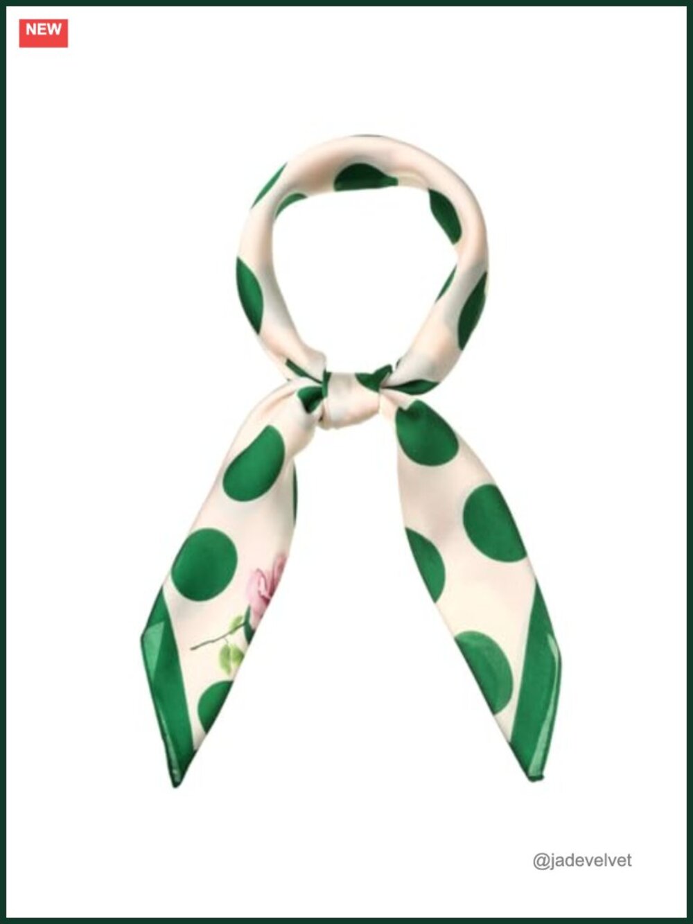 Polka Dots Square Kerchief Neckerchief Headband - Lightweight Polyester Fashion